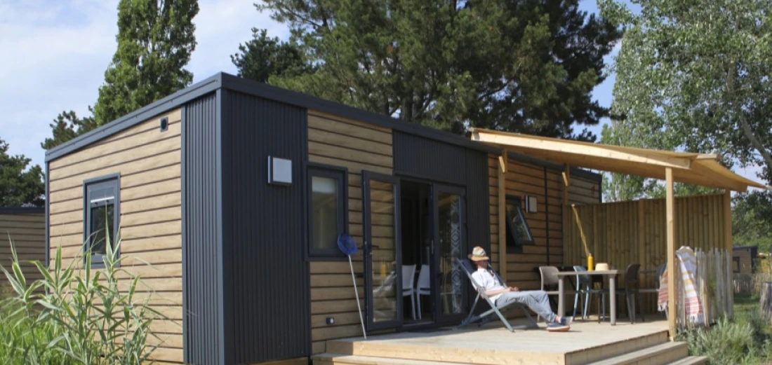 Mobilhome sur terrain priv&eacute;