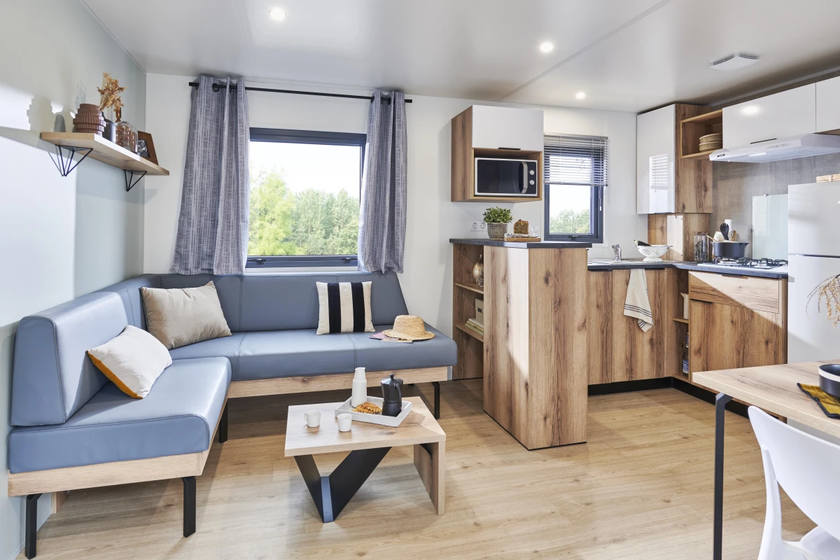 Espace salon et cuisine