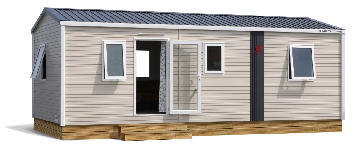 Vue extérieure du mobil-home